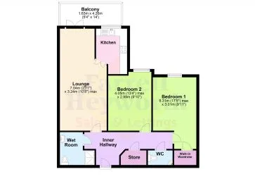 Property for Auction in North West - Flat 13, Williamson Court, 142 Greaves Road, Lancaster, Lancashire LA1 4AR