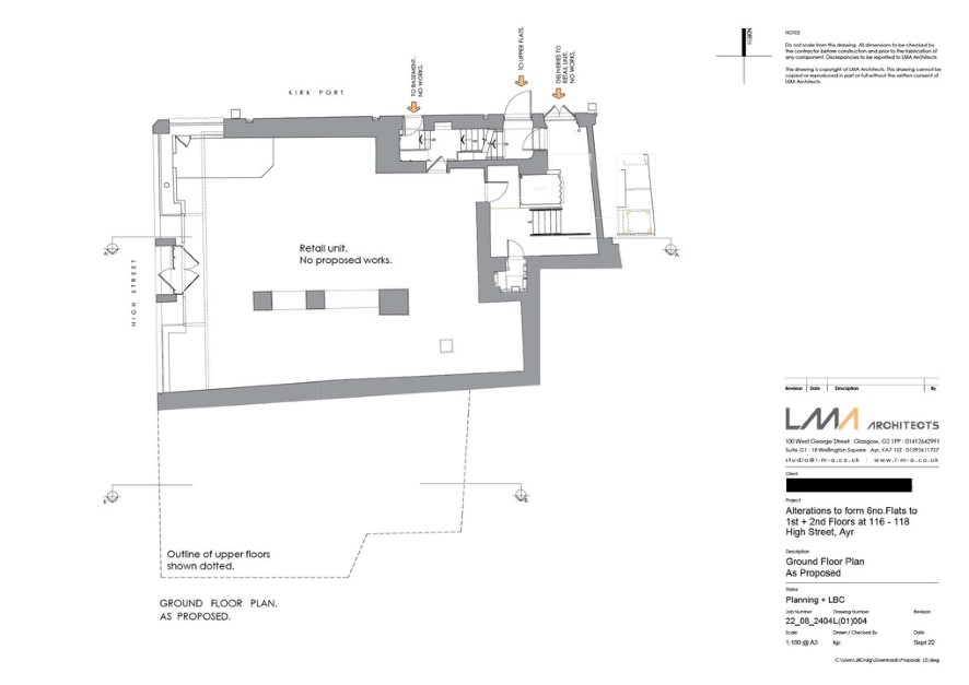 Property for Auction in Scotland - 116 - 122 High Street, Ayr, South Ayrshire KA7 1PQ