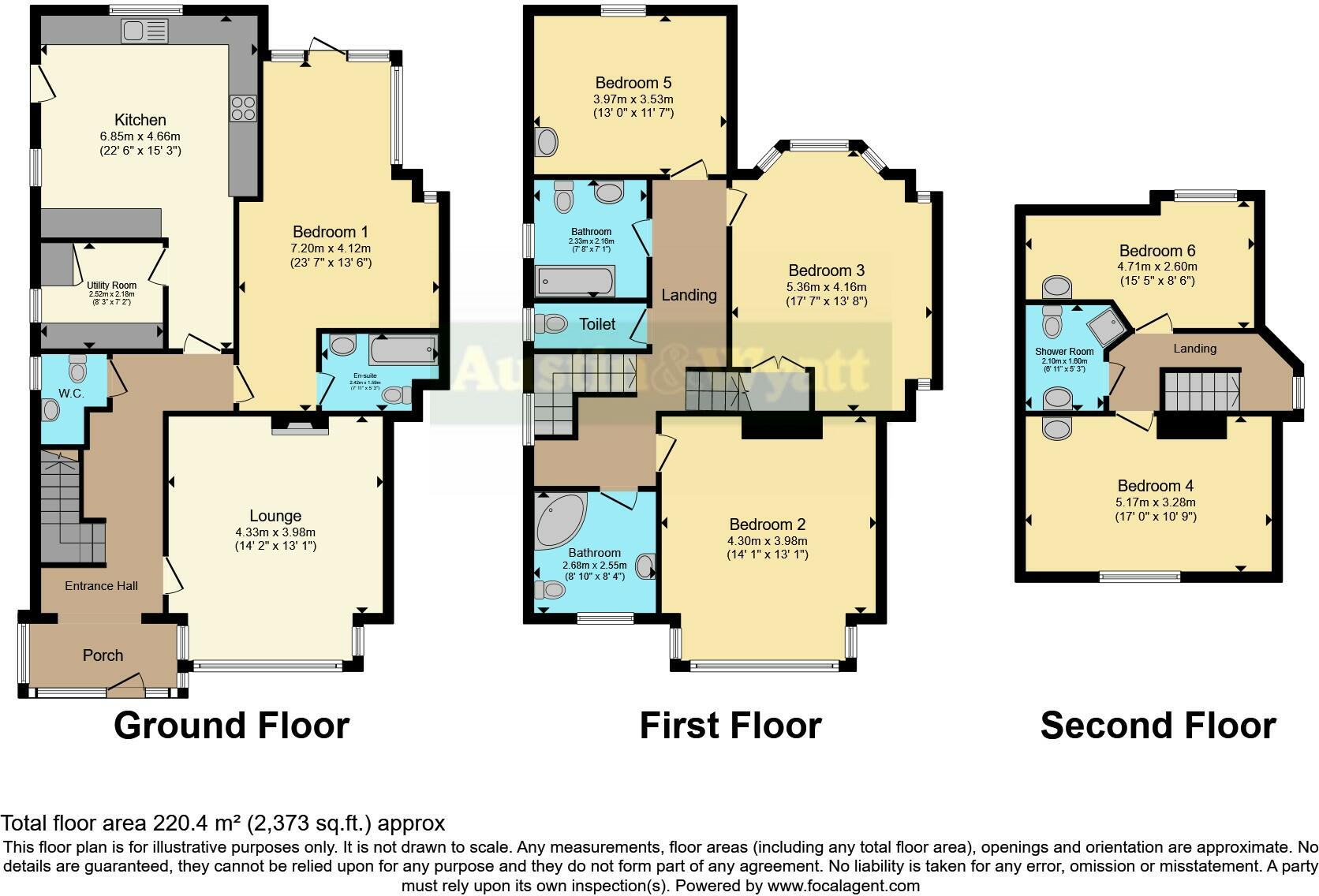 6 bed Detached