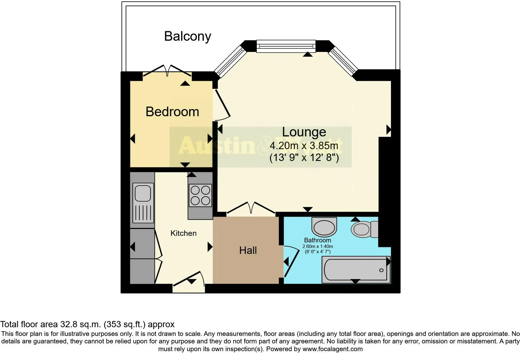 1 bed Block of Apartments