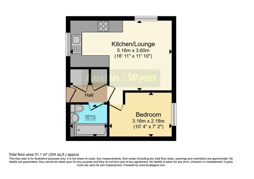 1 bed Apartment