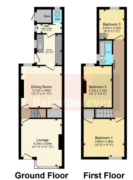 3 bed End of Terrace