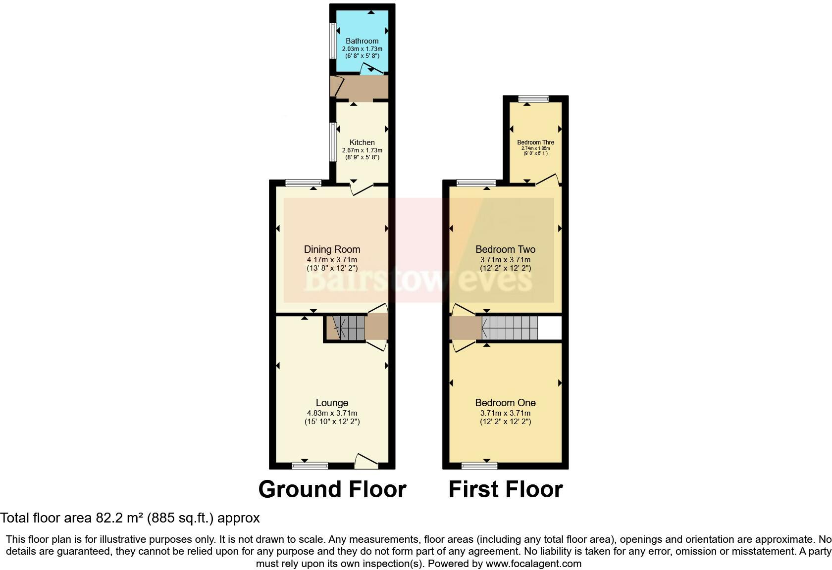 2 bed End of Terrace