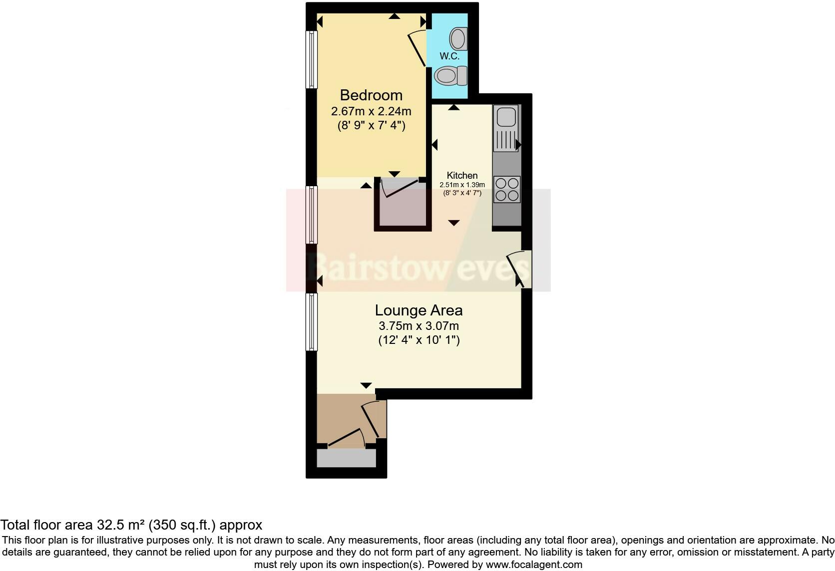 1 bed Studio