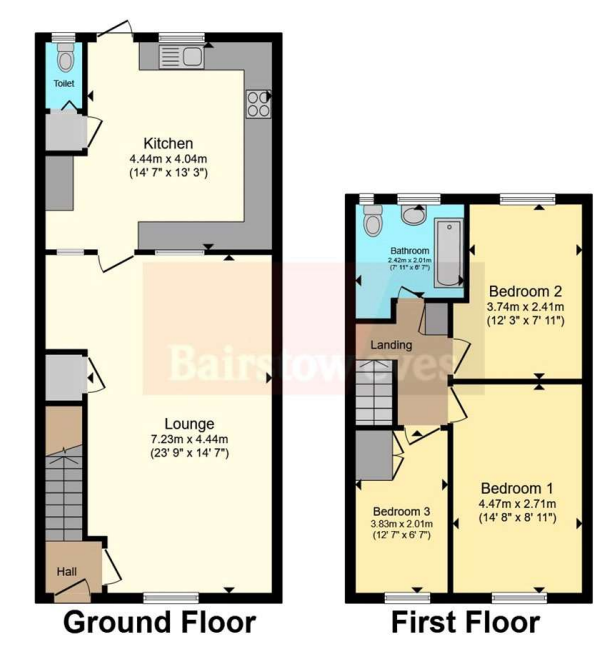 3 bed End of Terrace