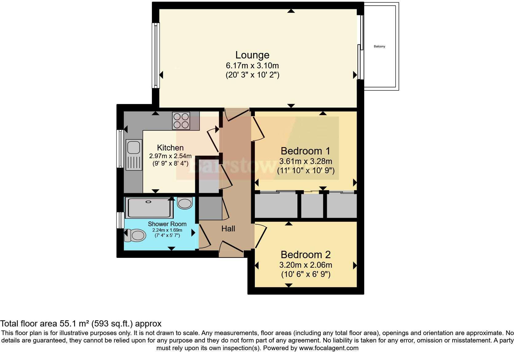 2 bed Retirement Property