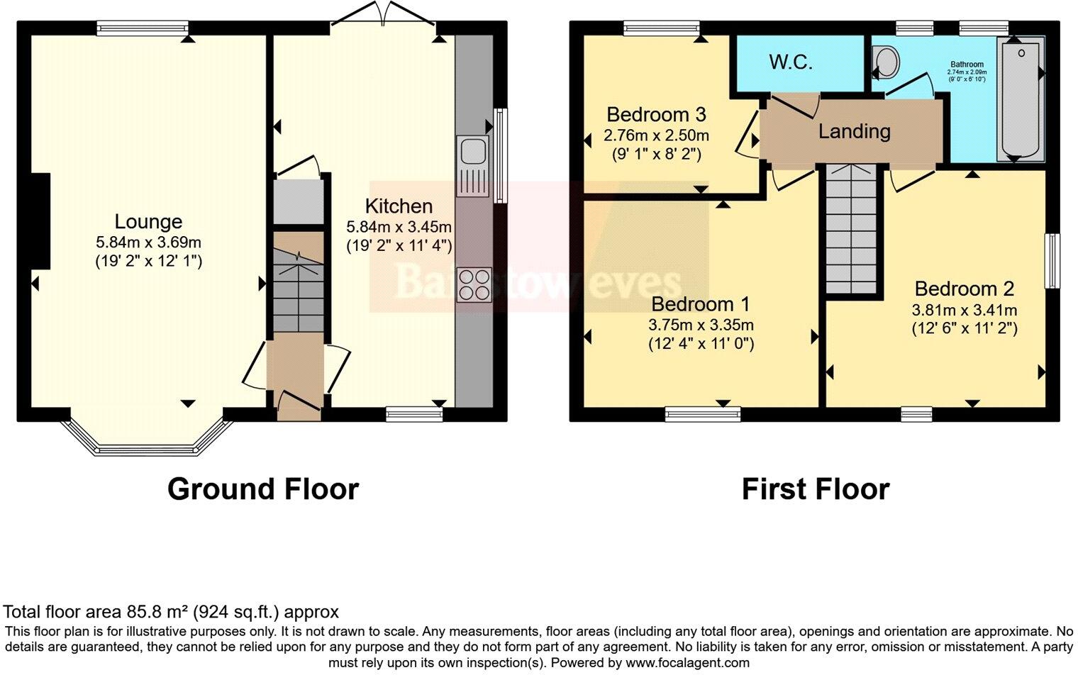 3 bed End of Terrace
