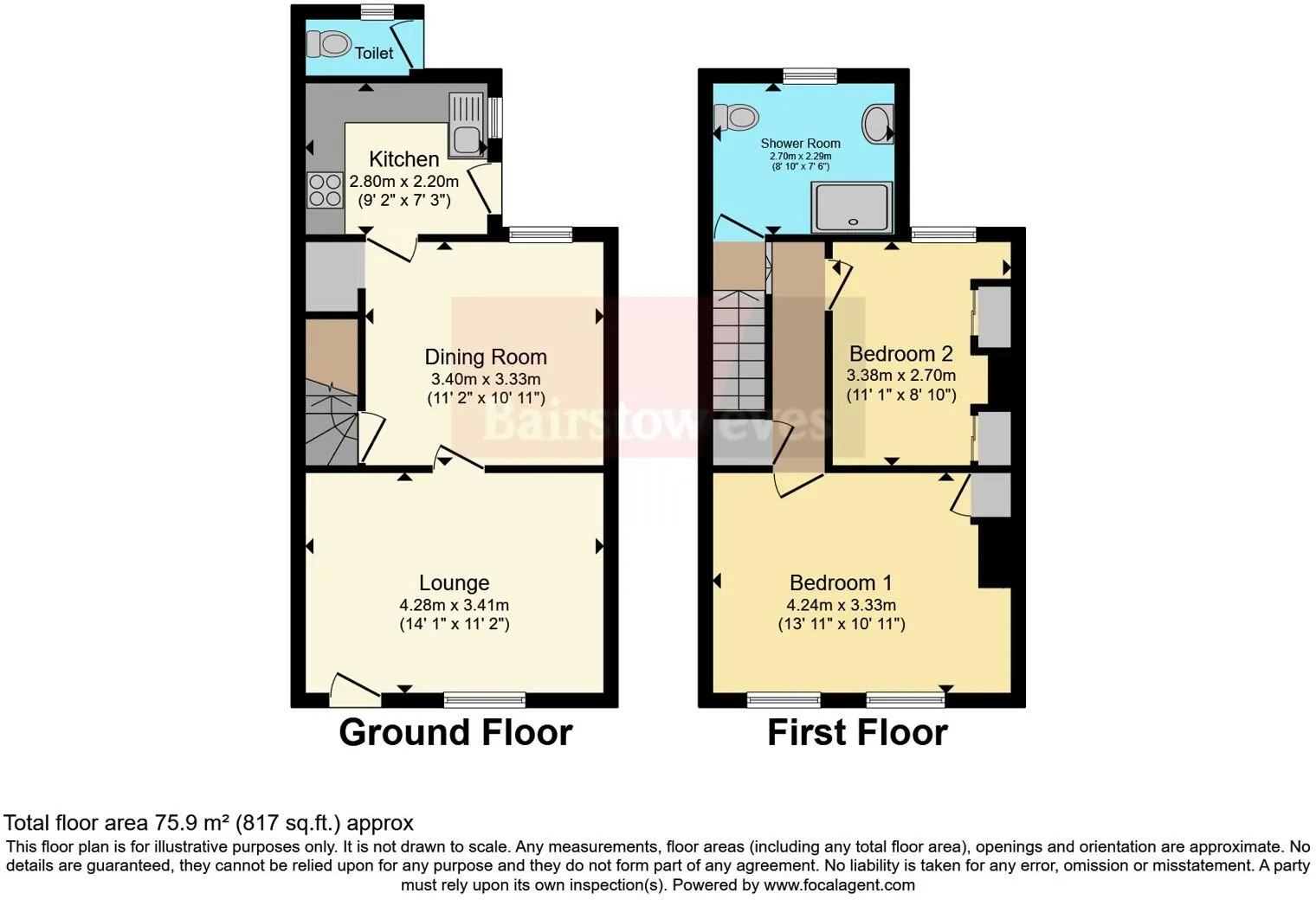 2 bed End of Terrace