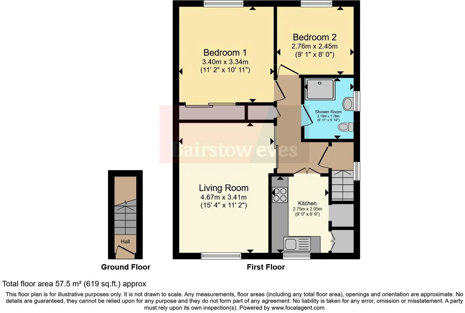 2 bed Maisonette