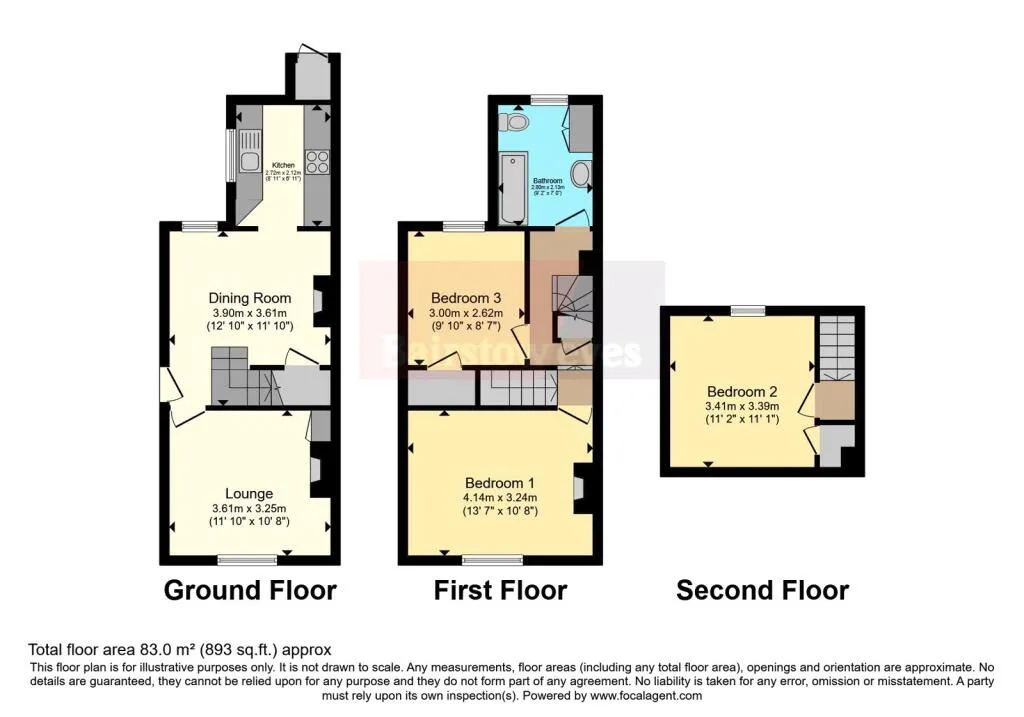 3 bed End of Terrace