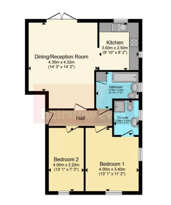 2 bed Ground Flat