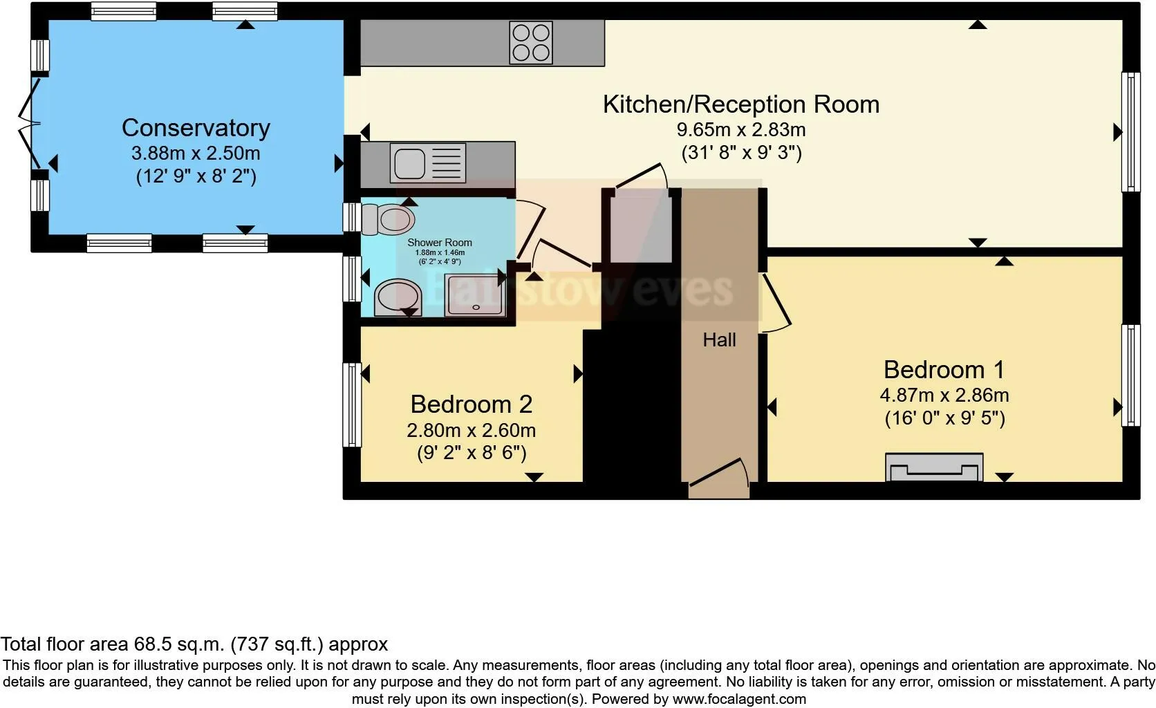 2 bed Ground Maisonette