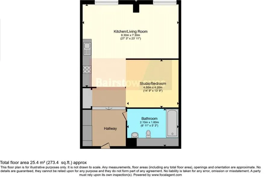 1 bed Studio