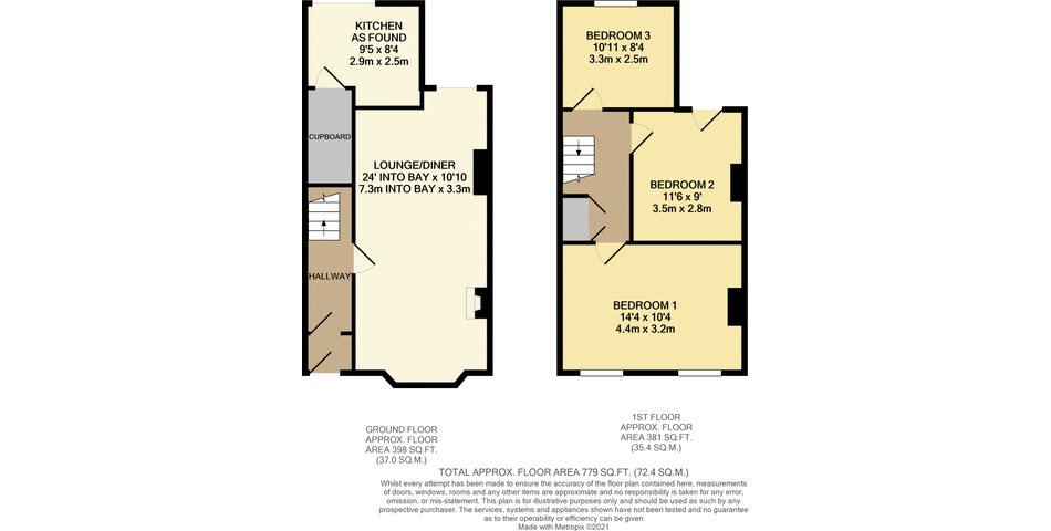 3-Bed Mid-Terraced Family Home in need of complete modernisation