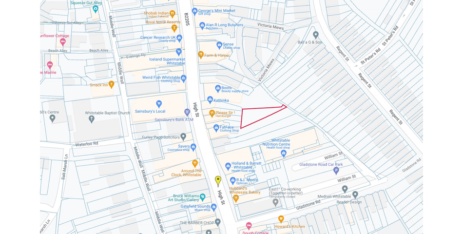 Land On The East Side Of, 37 High Street, Whitstable, CT5 1FH