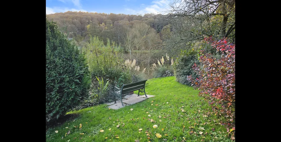 Two bedroom riverside chalet built on stilts to prevent the risk of flooding
