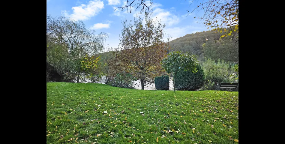 Two bedroom riverside chalet built on stilts to prevent the risk of flooding