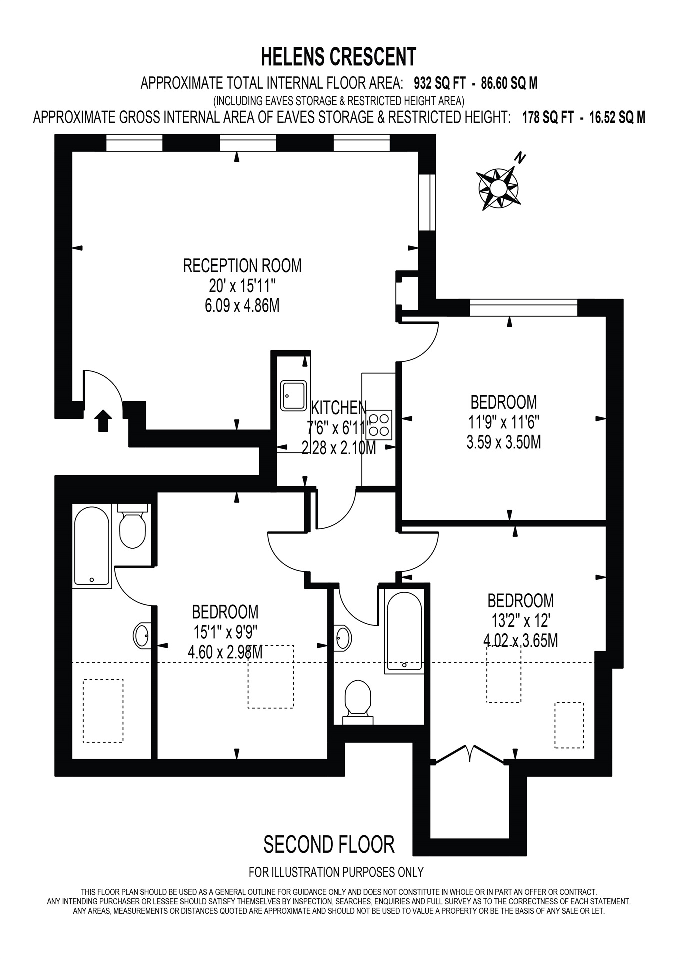 3 bed Ground Flat