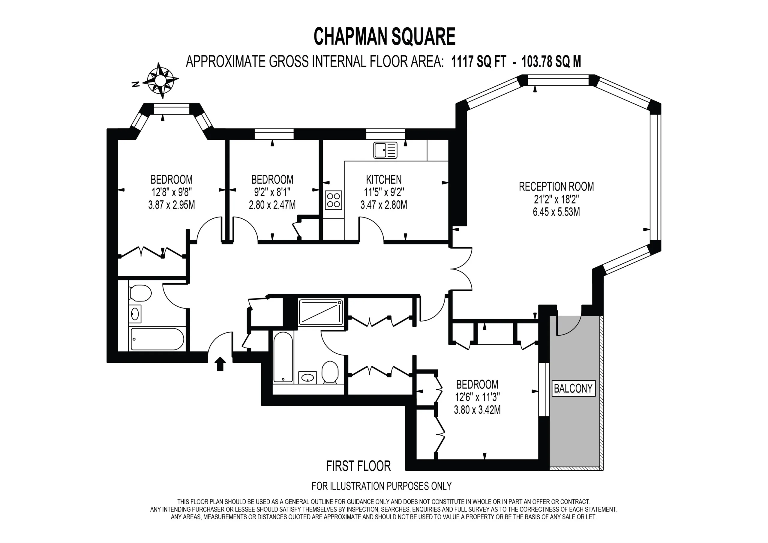 3 bed Apartment
