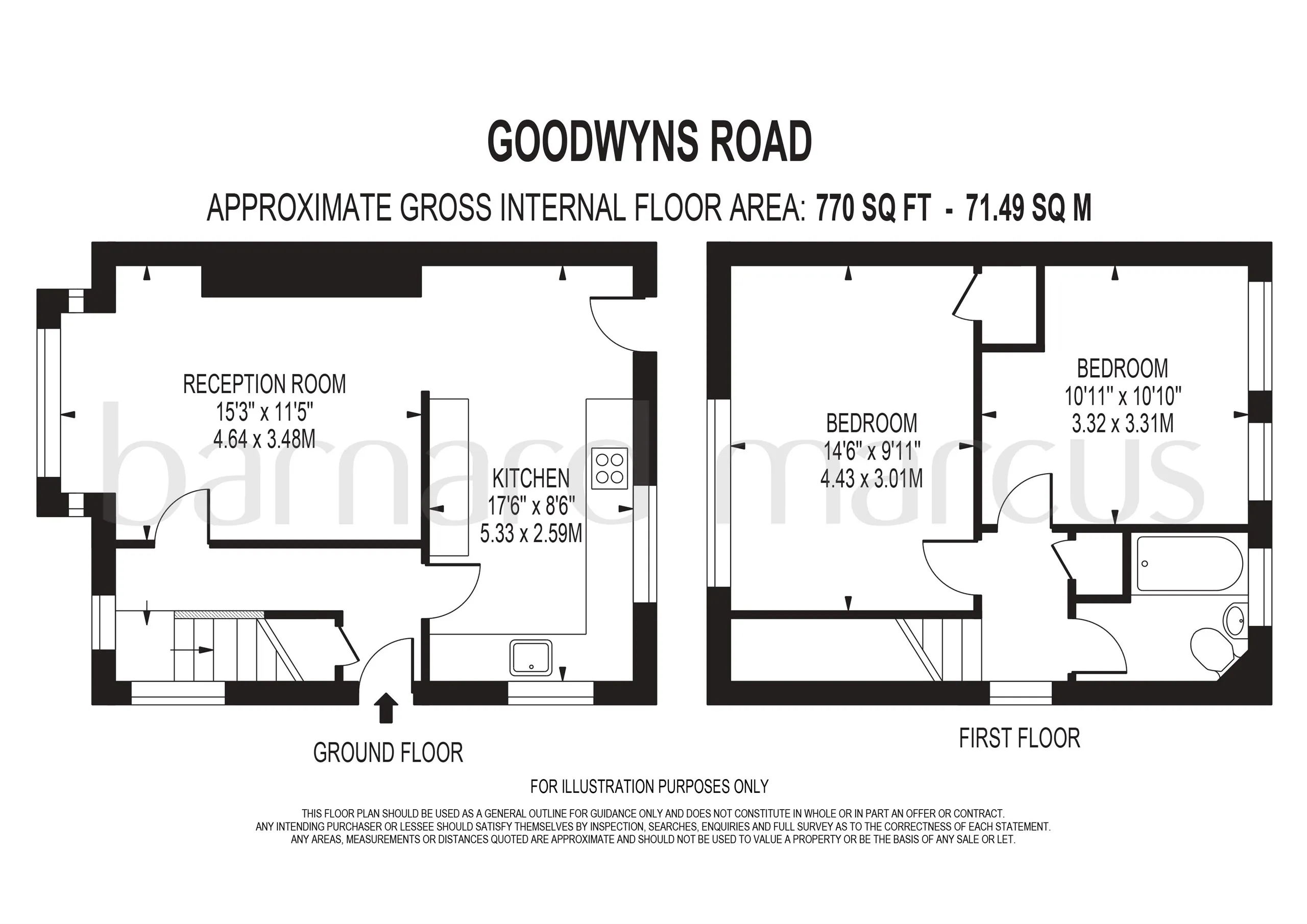 2 bed End of Terrace