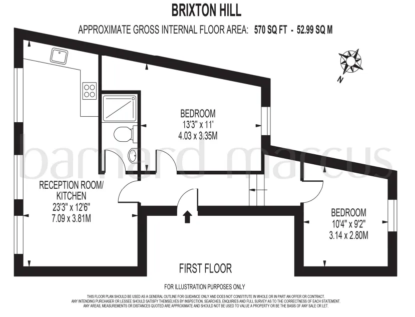 2 bed Ground Flat