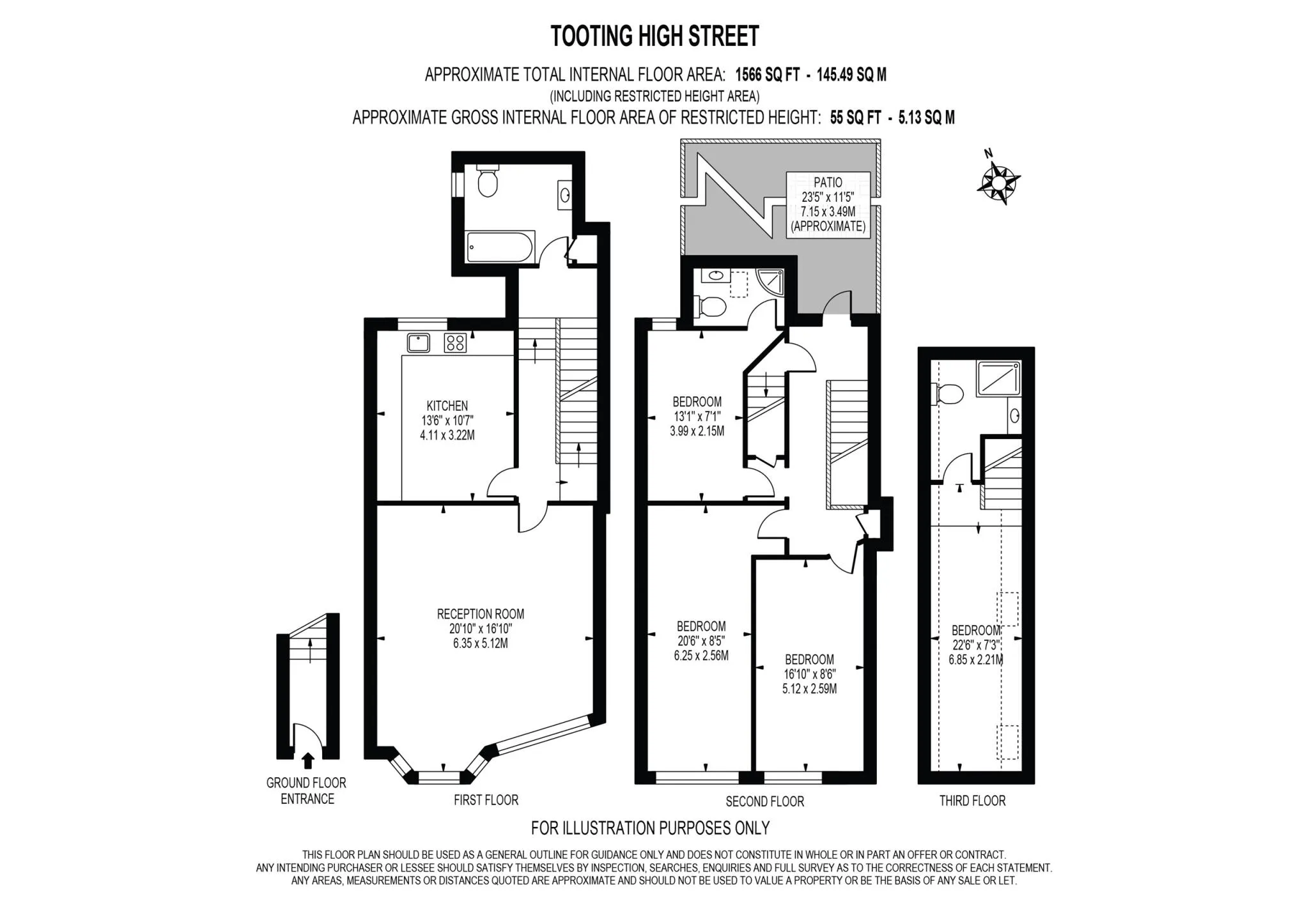 4 bed Maisonette