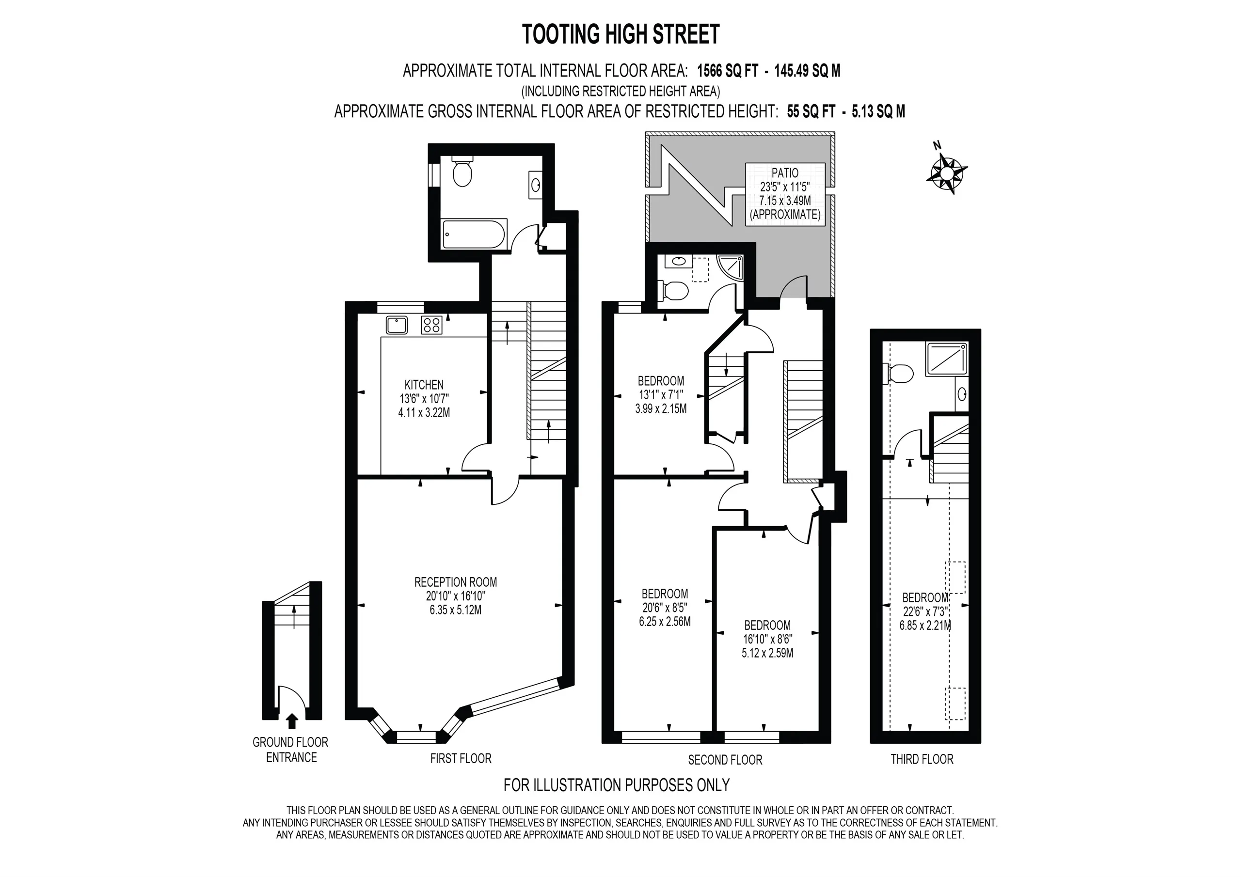 4 bed Maisonette