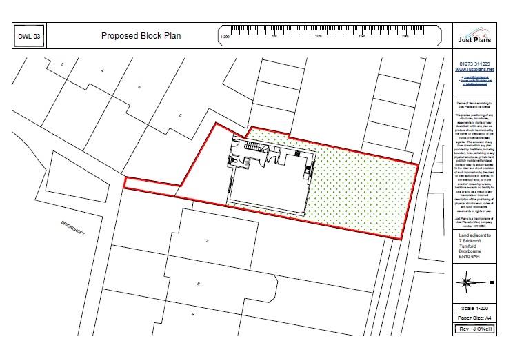 Land adj. 7, Brickcroft, BROXBOURNE, Hertfordshire, EN10 6AR