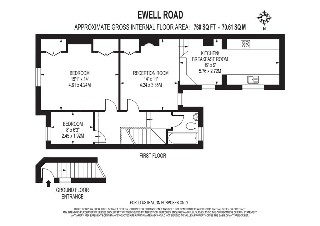 154b, Ewell Road, SURBITON, Surrey, KT6 6HE