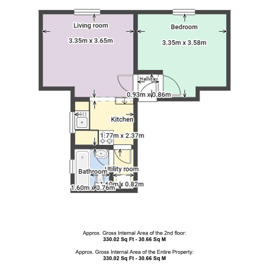 Flat 12, Windsor Mansions, 62, Grove Road South, SOUTHSEA, Hampshire, PO5 3RA