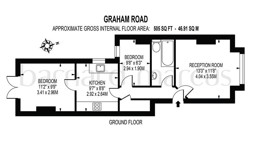 Ground Floor Flat, 30, Graham Road, MITCHAM, Surrey, CR4 2HA