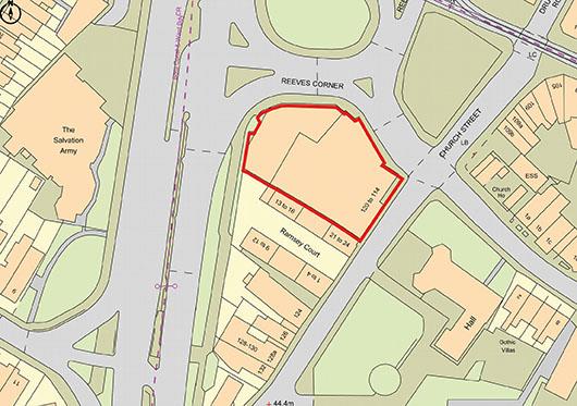 Former 'House of Reeves' site, Reeves Corner, CROYDON, Surrey, CR9 1QS