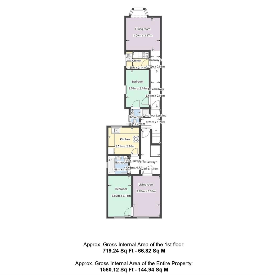 Flats 1-4, 68, Bitterne Road West, SOUTHAMPTON, Hampshire, SO18 1AP