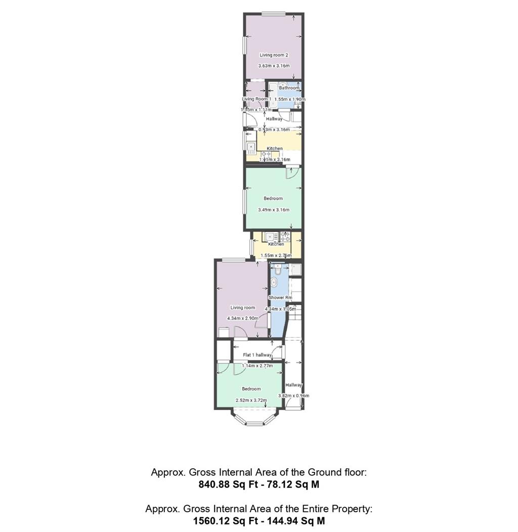 Flats 1-4, 68, Bitterne Road West, SOUTHAMPTON, Hampshire, SO18 1AP
