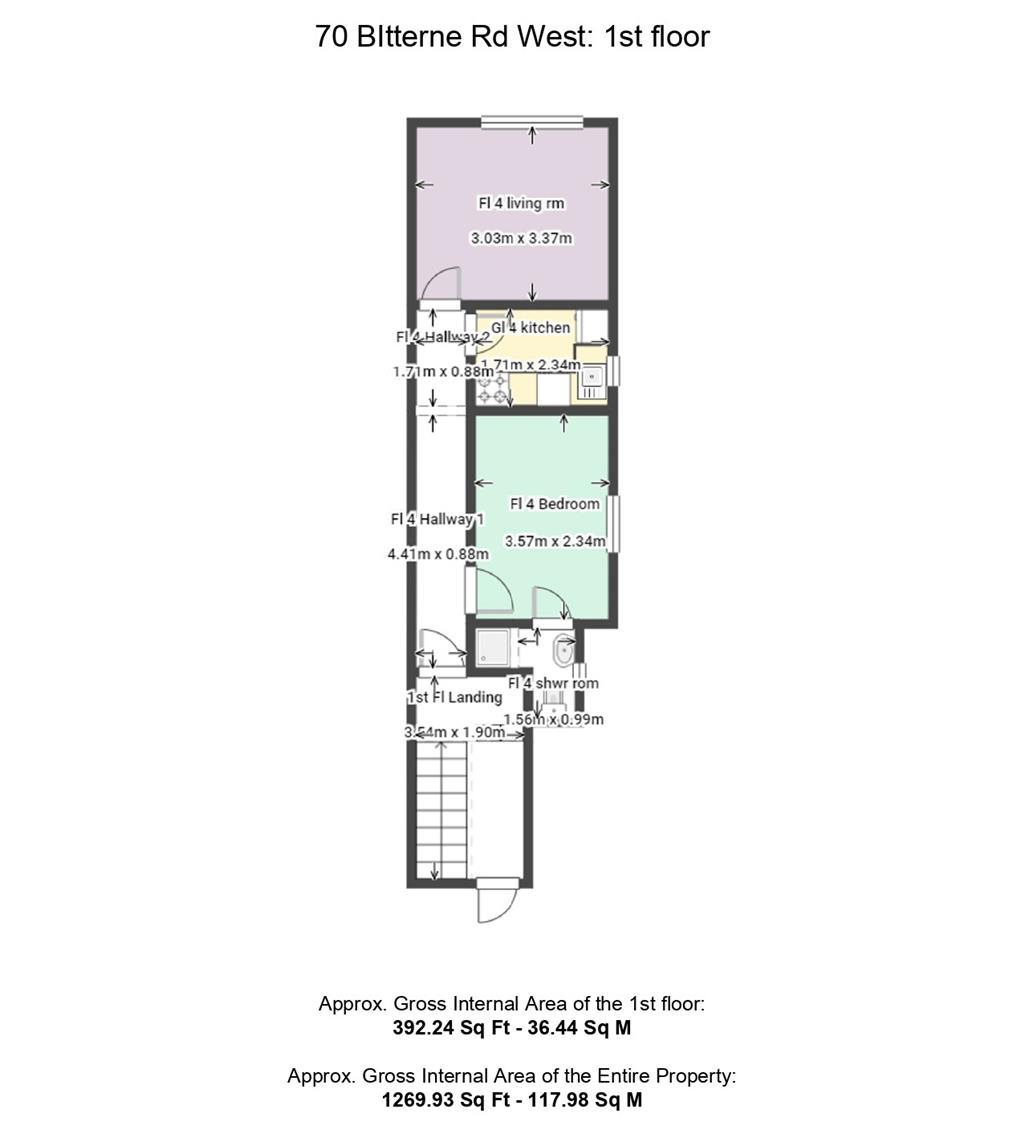 Flats 1-4, 70, Bitterne Road West, SOUTHAMPTON, Hampshire, SO18 1AP