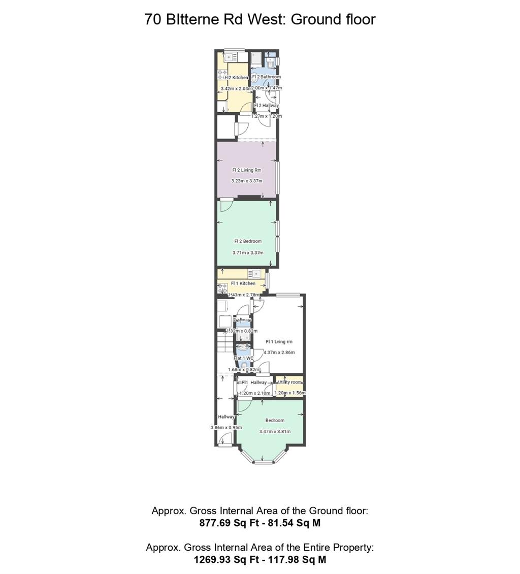 Flats 1-4, 70, Bitterne Road West, SOUTHAMPTON, Hampshire, SO18 1AP