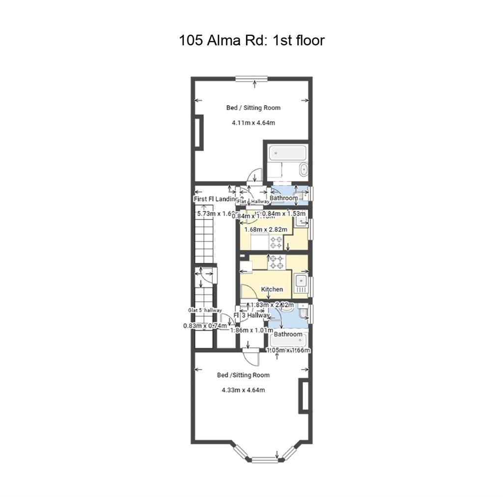 105, Alma Road, SOUTHAMPTON, Hampshire, SO14 6UY