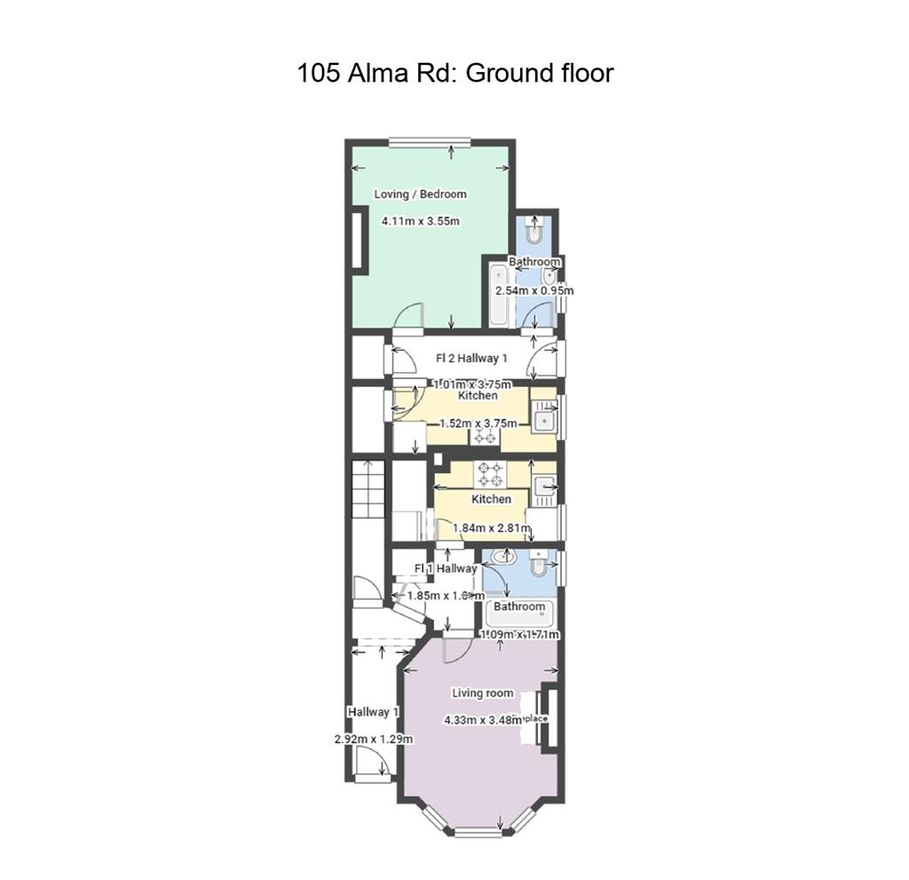 105, Alma Road, SOUTHAMPTON, Hampshire, SO14 6UY