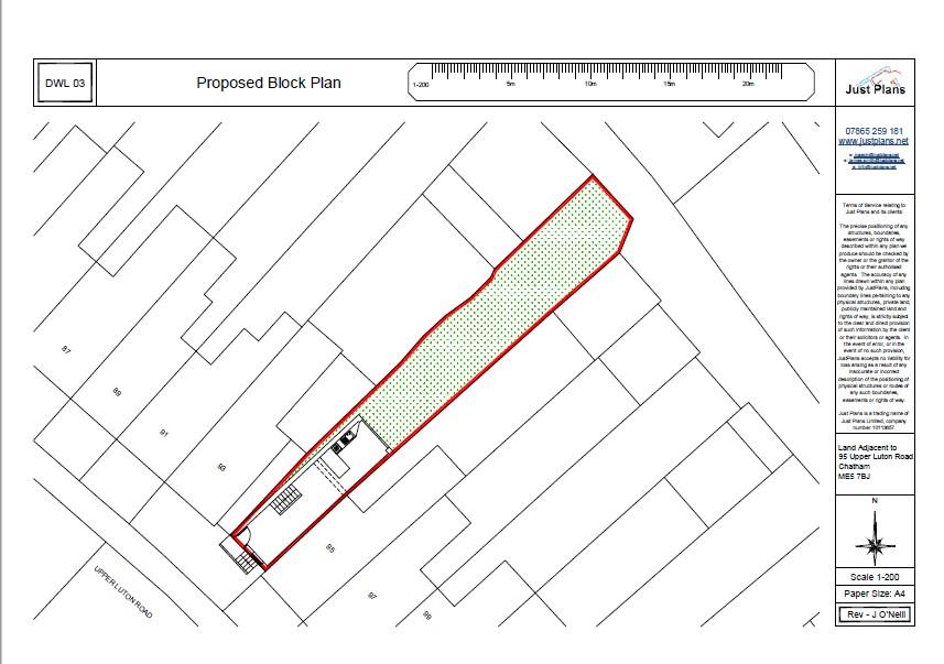 Land adj. 95, Upper Luton Road, CHATHAM, Kent, ME5 7BJ