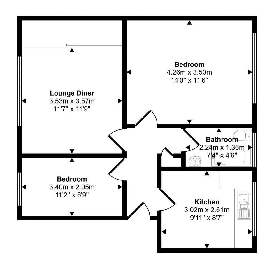 110, Roseholme, MAIDSTONE, Kent, ME16 8DS