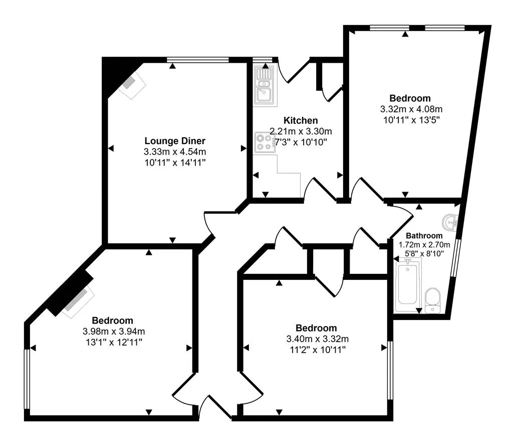 23 St. James's Lodge, 69, Lower Addiscombe Road, CROYDON, Surrey, CR0 6PR