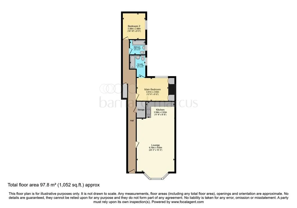 Flat 6, Lyndhurst Court, 4, Park Terrace, BOGNOR REGIS, West Sussex, PO21 2ND