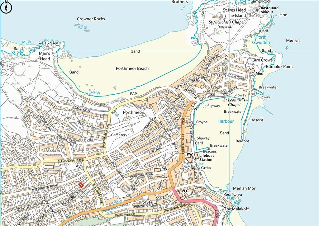 Land between 14 and 15A, Trelawney Road, ST. IVES, Cornwall, TR26 1AN