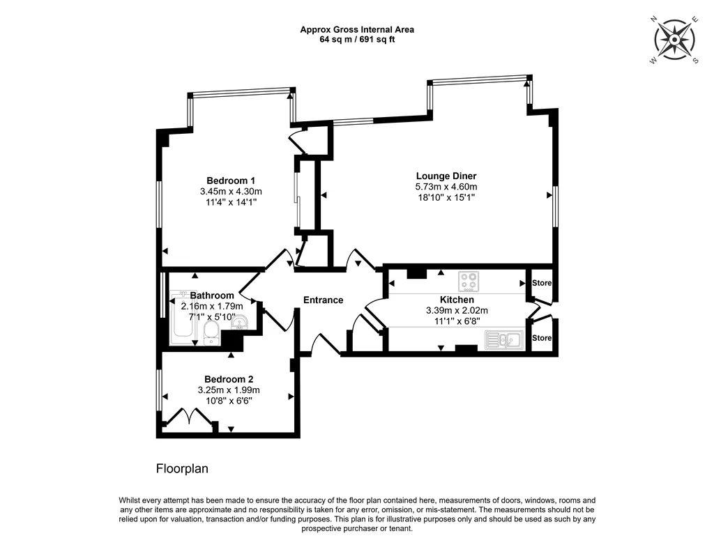 Flat 4, Wesley Court 51-55, Weymouth Street, MARYLEBONE, London, W1G 8NN