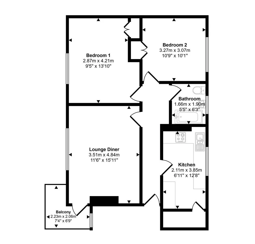 6c, Leith Road, BEDFORD, Bedfordshire, MK42 0NB