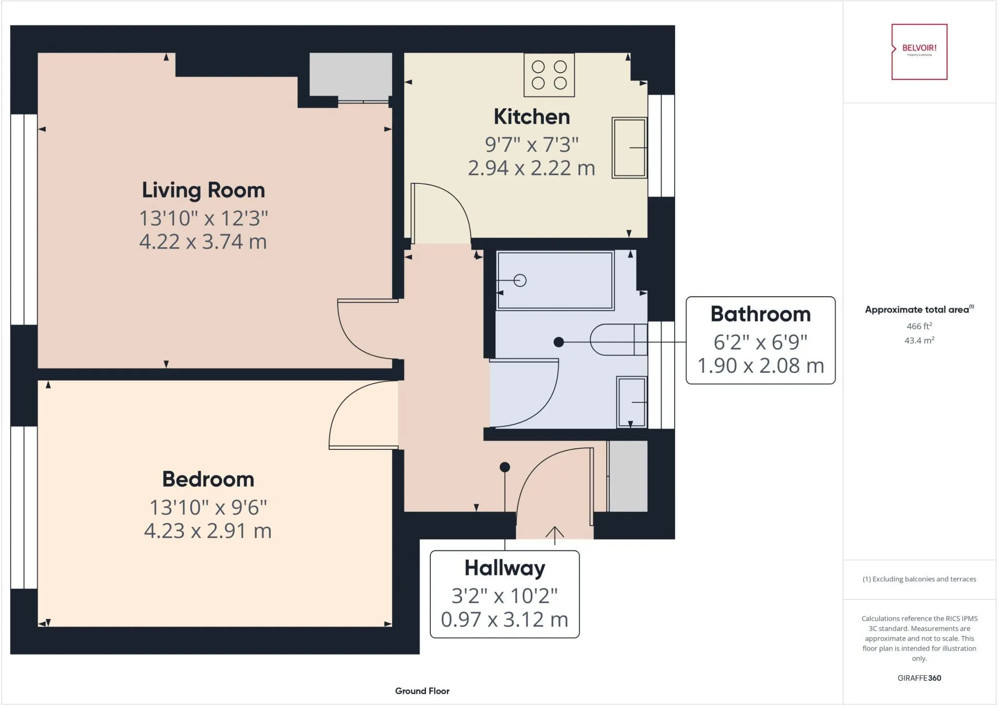1 bed Apartment
