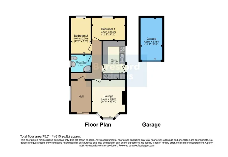 2 bed Detached Bungalow