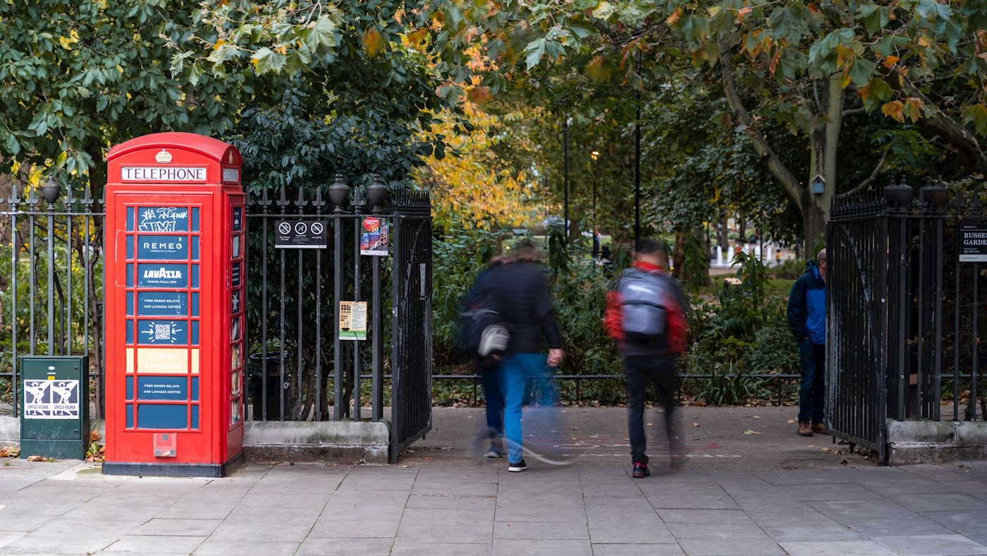 Telephone Kiosk opposite 23 Russell Square, Camden, WC1B 5EH