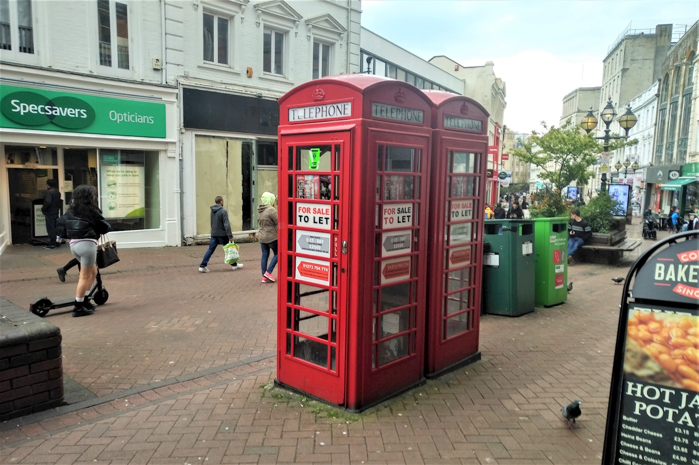 Telephone Kiosk 2 o/s 83 Old Christchurch Road, Bournemouth, BH1 1EP