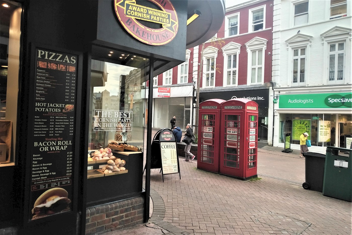 Telephone Kiosk 2 o/s 83 Old Christchurch Road, Bournemouth, BH1 1EP